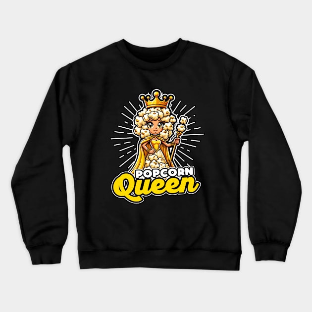 Popcorn Queen Crewneck Sweatshirt by DetourShirts